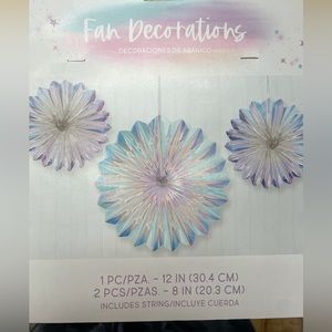 Fan Decor 3 piece